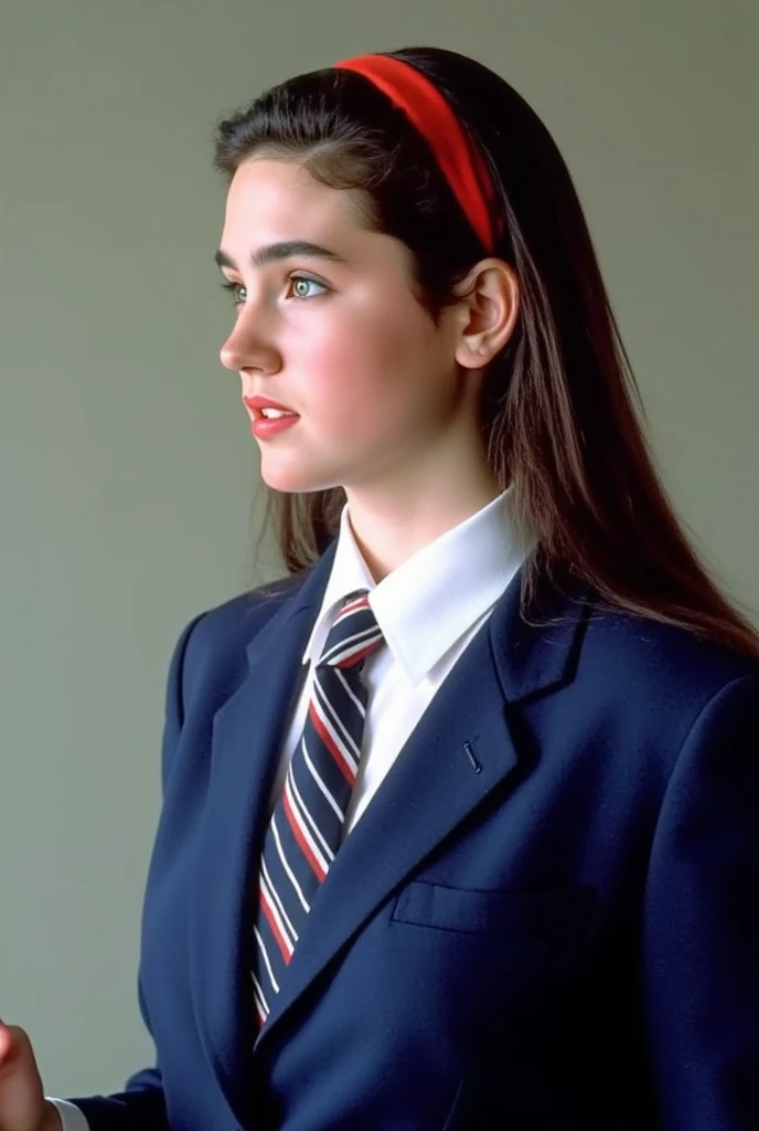 (8k, best quality, masterpiece:1.2), (realistic, photo-realistic:1.37), ultra-detailed, <lora:neveCampbell_1:0.9> a beautiful woman, <lora:schoolUniform_1:0.6> schoolUniform