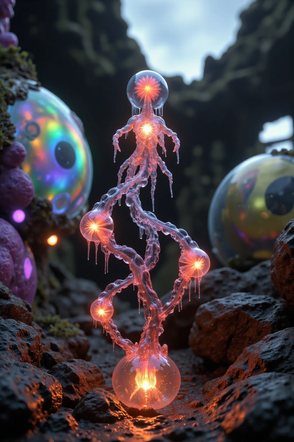 Glowing Nightmare, Glowing Runes_green Glowing Runes_pink,LSD, DMT imagery. octane render, psychedelic droplets of water, abstract liquid, and intricate rainbow art. octane render, black 3d fluid simulation,  ethereal bubbles, swirling liquids, and highly detailed, octane render, reflective rainbow bubbles, twisted colors inside of glass spheres, Psilocybin Dream inside an amazing image of light emerging from colors in a shimmering glass morphing out of colors, bright neon and fluorescent colors,very bright, vibrant colors, perfectly formed and symmetrical reflective bubbles and spheres, attention to detail with these beautiful bubbles and spheres, Extreme Hallucinations in a gorgeous piece of  psychedelic digital artwork, Stunning, pixel art, tripped out colors, 4d mandelbulb psychedelics, glass like psychedelic landscape, intricate rainbow environment, psychedelic underwater brightness and glow with neon colors, glowing colors twist inside of translucent glass spheres and bubbles with light and color reflecting off of both in bright fluorescent colors, psychedelic trip, fluorescent and neon aesthetic, psychedelic vibrant colors, bright psychedelic paint splattered backgrounds,swirling spirals and vortex, bright vibrant colors popping out from 3d glass spheres, Rotational Symmetry, Pixel Assets, Portrait photography, Surrealism, Photorealistic, Hyperdetailed, Glass Morphism, Digital Art, Sparkle, Optical Illusion, Glowing Light, Reflective Light, Overexposure, Backlighting, Depth Of Field, Spheres and bubbles show perfect Symmetry, Awe inspiring, Breathtaking, Indescribably Beautiful, Heaven sent images, Best Quality, Award Winning, MasterpieceA close up of beautiful bubbles floating on top of each other, LSD, DMT imagery. octane render, psychedelic droplets of water, abstract liquid, and intricate rainbow art. octane render, black 3d fluid simulation,  ethereal bubbl