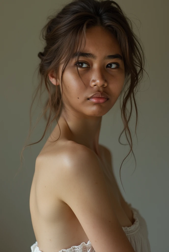 a nude young woman, perfect female body, vagina, beautiful detailed eyes, beautiful detailed lips, extremely detailed face and skin, long hair, elegant pose, natural lighting, cinematic lighting, warm color tones, realistic, photorealistic, photo-realistic, masterpiece, best quality, 8k, ultra-detailed, professional, vivid colors, physically-based rendering