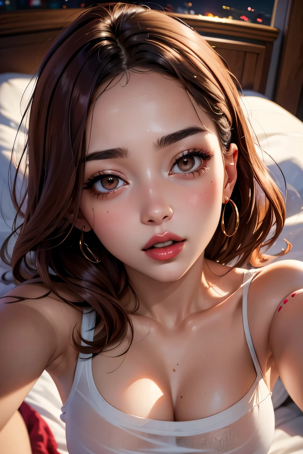 (Award Winning Photo:1.3) of (Simple illustration:1.3),(Hopeful:1.3) 1girl, awaitingtongue,Highly Detailed,(Grayscale:1.3),(close portrait:1.3),(Feminine:1.4),(beautiful:1.4),(attractive:1.3),handsome,calendar pose,perfectly detailed eyes,studio lighting,thematic background