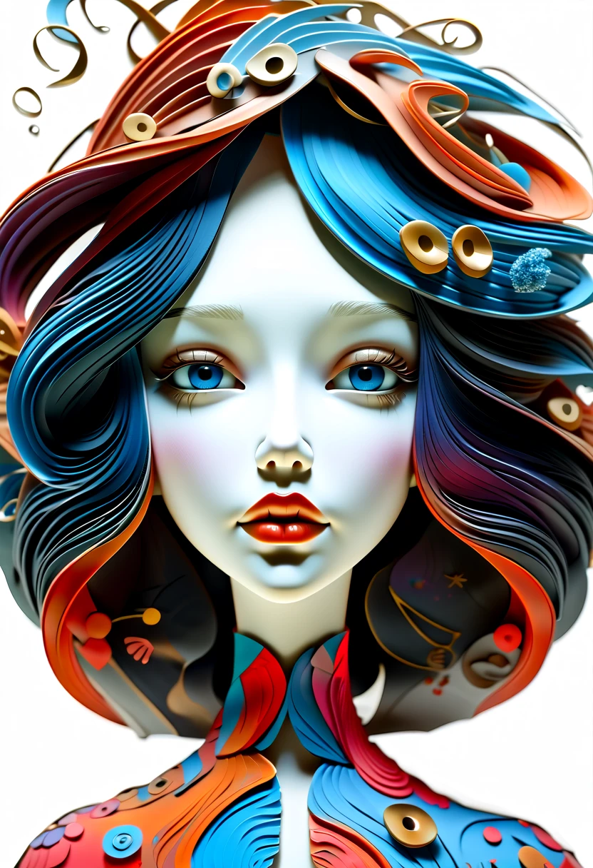 （Super Fine，lifelike：1.37），Psychedelic abstract art：3D goddess sculpture made of flowing liquid，Beautiful blue eyes，Serene expression，soft flowing hair，Upper Body，Background of the myth，creative composition，Liquid textures and patterns，High-resolution rendering，Crystal clear，Exquisite craftsmanship，Dreamy atmosphere，Sensual and fascinating，masterpiece：1.2。