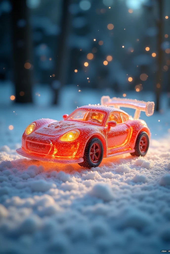 car,racing car,cool body,simple background,ice-scenery,ice sculpture,ice style,made of ice,transparent,creative, whimsical, textured, handmade, sunny day, outdoor scene, close-up, high-resolution, fantasy, attention to detail, craftsmanship