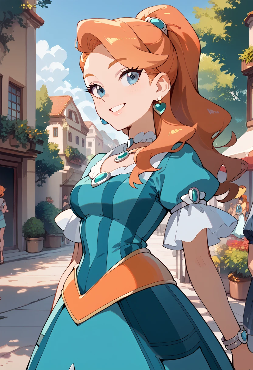 masterpiece, high definition , top quality,8k
(Sonya,orange Hair, blue Eyes )
(Chinesse dress)
smile