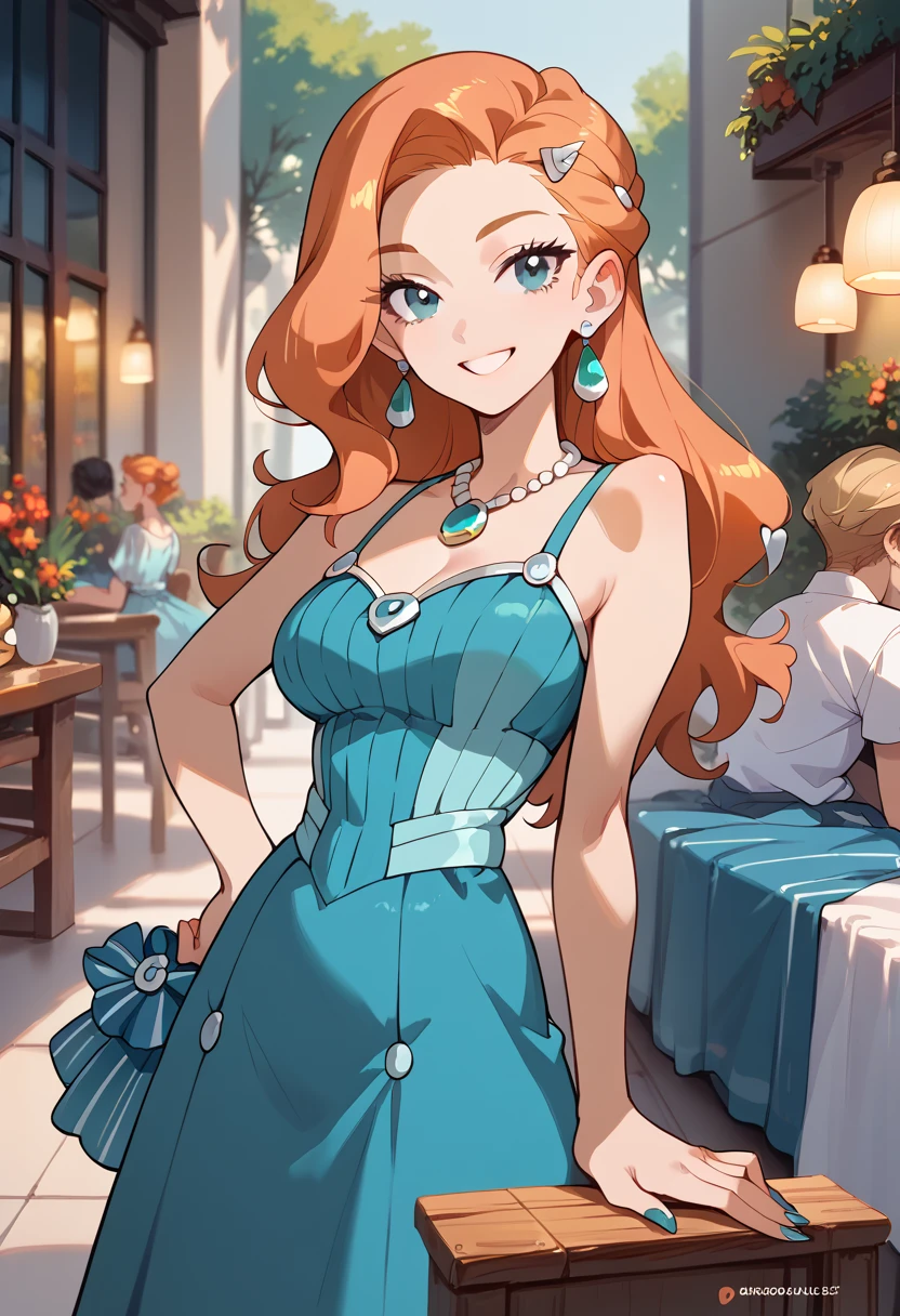 masterpiece, high definition , top quality,8k
(Sonya,orange Hair, blue Eyes )
(Chinesse dress)
smile