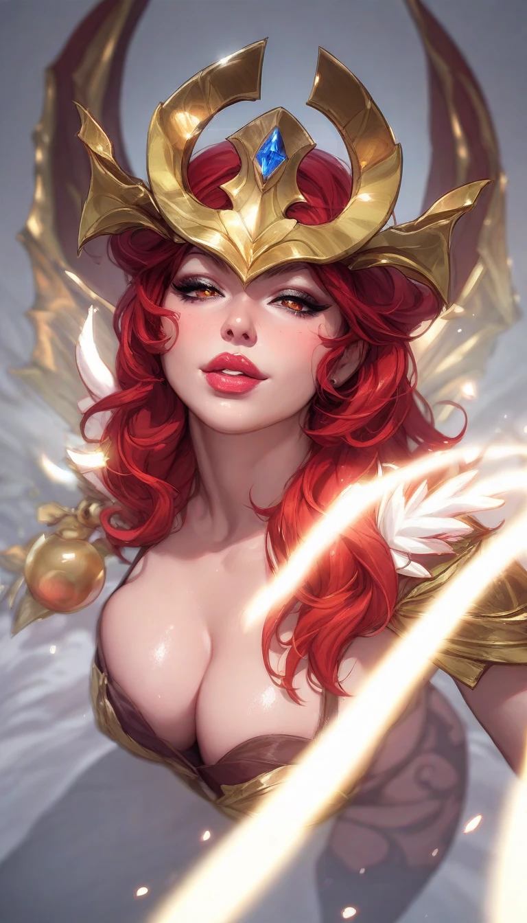(masterpiece, top quality), (medium),official art, beautiful and aesthetic:1.2),(rosemon:1.3), (fractal art:1.3),upper body, from side, (slendered abs:1.2), looking at viewer,(((starry sky))), stars in the background, shining halo,((NSFW, gigantic breasts:1.1)), (midriff),((ultra detail eyes:1.5)),((extremely detailed CG unity 8k wallpaper,masterpiece, best quality)), ((ultra-detailed:1.5)),(best illumination, best shadow, an extremely delicate and beautiful),(extremely detailed CG unity 8k wallpaper,masterpiece, best quality, ultra-detailed),(best illumination, best shadow, an extremely delicate and beautiful),(perfect body: 1.5),(masterpiece), dynamic movement, digital art, otherworldly, a burst of color, explosive energy, chaotic beauty, (hair flowing:1.2, hair glowing), (body distorted:1.5, body fragmented), (face obscured:1.2, half hidden), (background: broken, shattered, fractured), (light: flickering, pulsating, radiating).