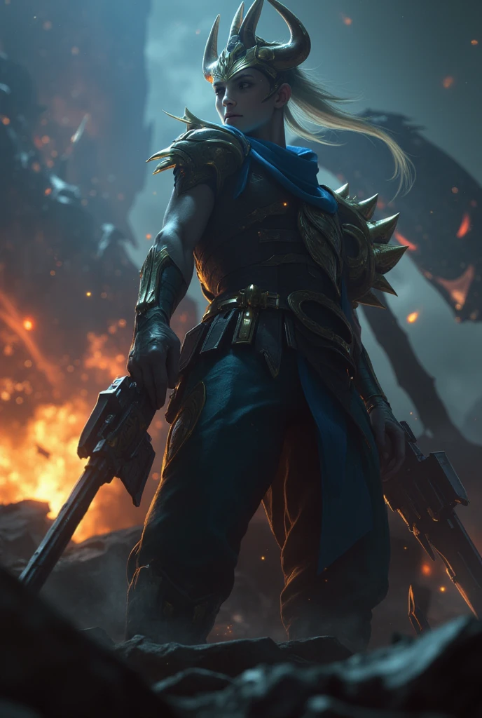 Jhin's character design, shooting, Screams, Explosions in background, gun in holster, Arcane style, highly detailed CG unity 8k wallpaper, detailed lighting, Cinematic lighting, chromatic aberration, sparkly, expressionless, epic composition, dark in background, Character Design, Highly detailed, Detailed body, Creatures, Detailed Face, sharp focus, anime art, Creatures, Detailed Face, Hugh Details, sharp focus, Very droopy face, A detailed eye, super fine illustration, better shadow, fine detail, Beautifully detailed shine, Beautifully detailed, Highly detailed, expressionless, epic composition, presented on artstation, Octane Render, artstation hd, Cinematic, 4k., hypermaximalist, elegant,