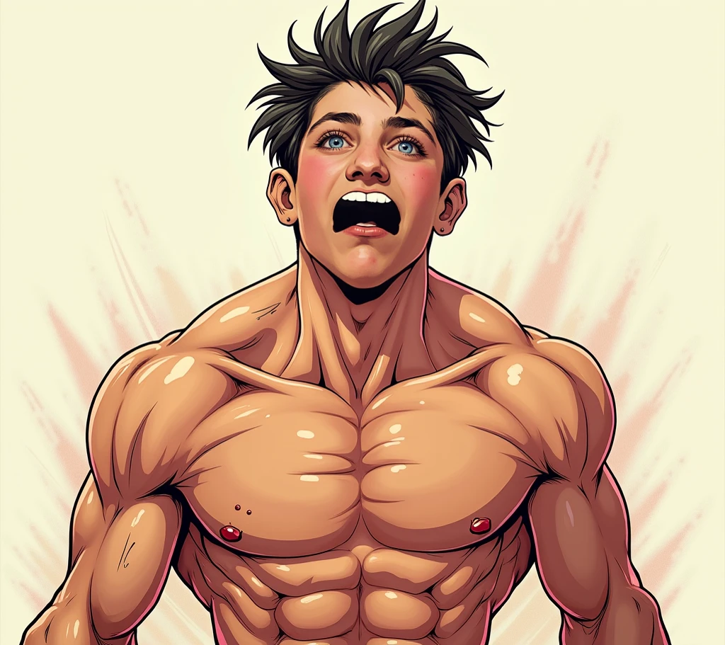 Huge erect penis、Well-trained muscles,8-year-old boy,Crying face,Drooling,Protruding veins in the body,Bodybuilder-like muscles,Ejaculating penis,Sexy nipples,Ejaculate a lot,Trembling,Expressions of drowning in pleasure,2boy~4boy,Muscular thighs,Penis bigger than a foot,Give yourself an injection,Spiderman Suit