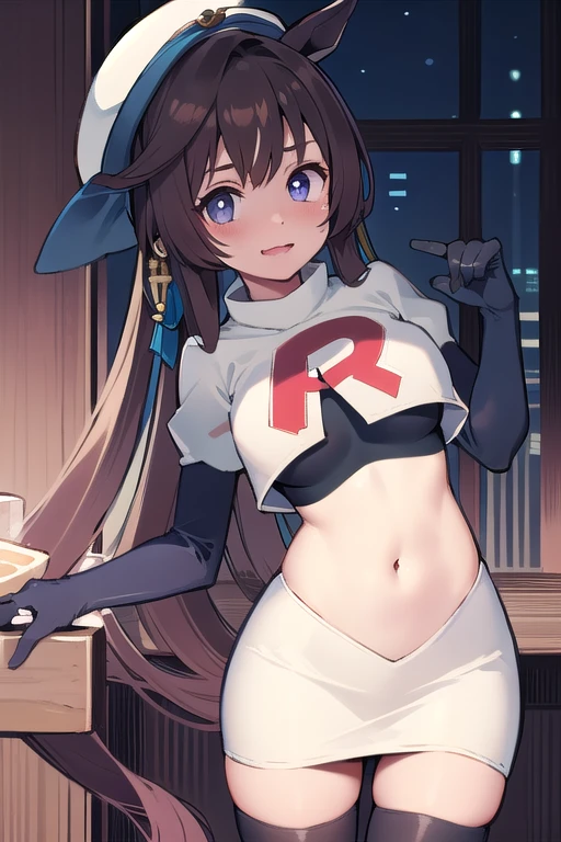 ((Masterpiece, best quality)),edgQuality, edgLL, 1girl, ro1, hair bun, blue eyes, twintails, visor cap, <lora:rosa_(pokemon)_v10:0.6>, harness with a chain around her waist ,wearing edgLL,leather lingerie, looking at viewer, bedroom, embarrassed, blush, <lora:edgLeatherLingerie1:1>
