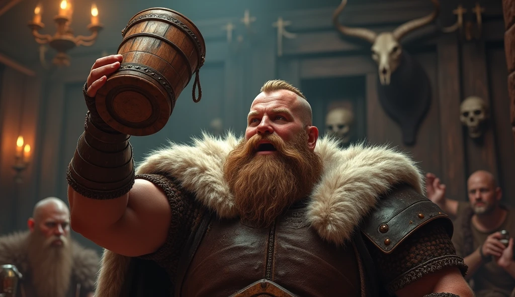 Viking celebrating birthday