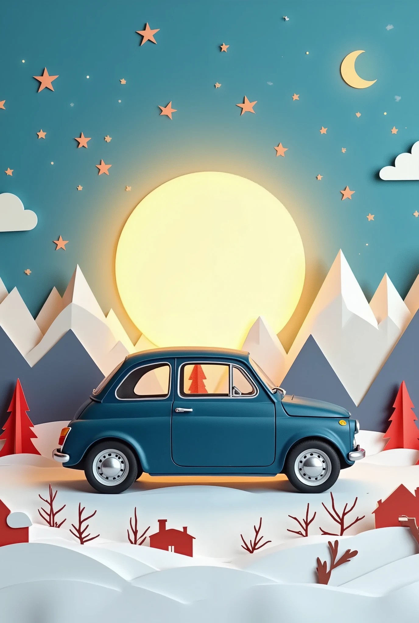 ( masterpiece :1.2, top quality),( very detailed), Anime Style,8k,16k, wallpaper,( Fiat 500:2.0), Beautiful blue sky ,(Bolivia:2 .0),( Uyuni Salt Lake :2.0),( dynamic :2.0),, (PaperCutArt:1.8)