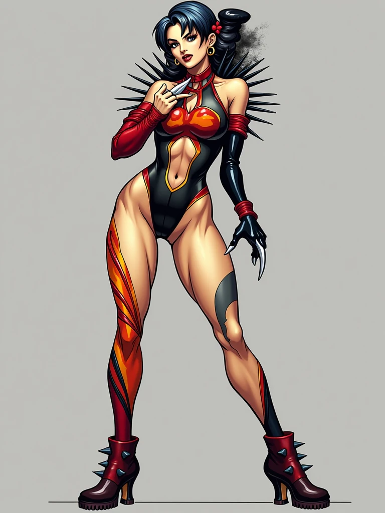 Masterpiece, higres, stable diffusion 3, 1girl, solo, most beautiful girl oft the world, solo, native girl, medium breasts, medium black hair, ponytail, dark skin, golden eyes, mischievous look, hip bones, native warrior , topless, red bodypaint, exagerated bodipaint breast, loincloth, leather sandals, aztec, aztec girl, tattoo, aztec tattoos, tattoos on arms, standing, legs apart, full body, loincloth pull, partially visible pussy, standing, excessive female pubic hair, white background, simple background, dancing, tribaldancing, one leg up, ass, ass focus. Genshin impact style