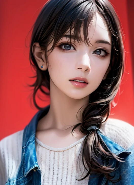 ((  top quality )),(超  nothing ),(   very detailed),(   detailed description   ),((   best CG   )),(masterpiece), Super Fine Art 、(  top quality 、8k、32K、masterpiece)、( realistic )、( realistic :1.2)、(  nothing )、   very detailed、    very pretty face and eyes   、(( 1 Woman ))、(( Search 。 hairstyles are random :1.5))、  Slim waist 、Delicate body、(  top quality 、    attention to detail   、   rich skin details)、(  top quality 、8k、Oil paints:1.2)、   very detailed、( realistic 、 realistic :1.37)、   bright color, (  casual fashion:1.5)