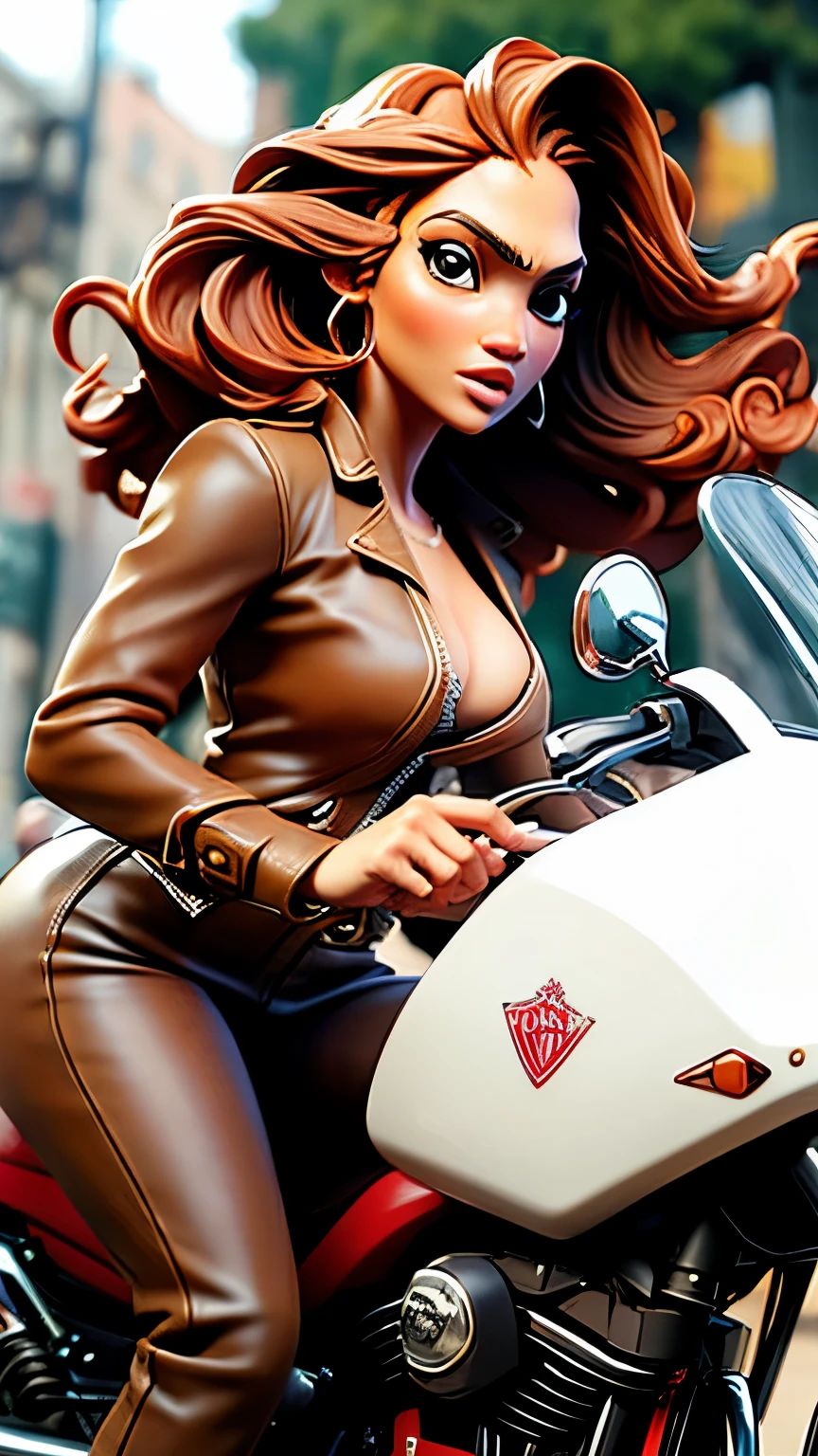 ((masterpiece,top quality,high quality)), ((8K wallpaper unified with high definition CG)), (huge stunning goddess shot, so hot and sexy, jaw dropping beauty, perfect proportions, beautiful body, slim body beauty:1.1), (((bare skin with leather jacket on:1  .5))), (((young, beautiful female rider standing next to large motorcycle)), ((short gloves, short boots:1. 5)), wearing glasses, 