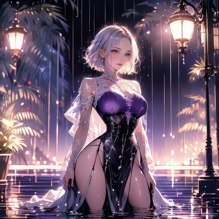 (Obra maestra:1.2), Mejor calidad, (illustration:1.2), (ultra detallado), hiper detalles, (delicado detallado), (detalles intrincados), (cinematic light, Mejor calidad Backlights), Delete line, solista, Cuerpo perfecto, (1 chica), In the style of Tim Burton, a hyper realism hd vintage gothic anime girl, a punk rock creature, long lashed eyes speckled with silver, cheeks flushed with colour, dark lips slightly parted, high cheekbones, surrounded by flecks of electrical sparks, (constituir), alto contraste, (mejor iluminacion, un extremadamente creado y hermoso), (cinematic light), vistoso,
