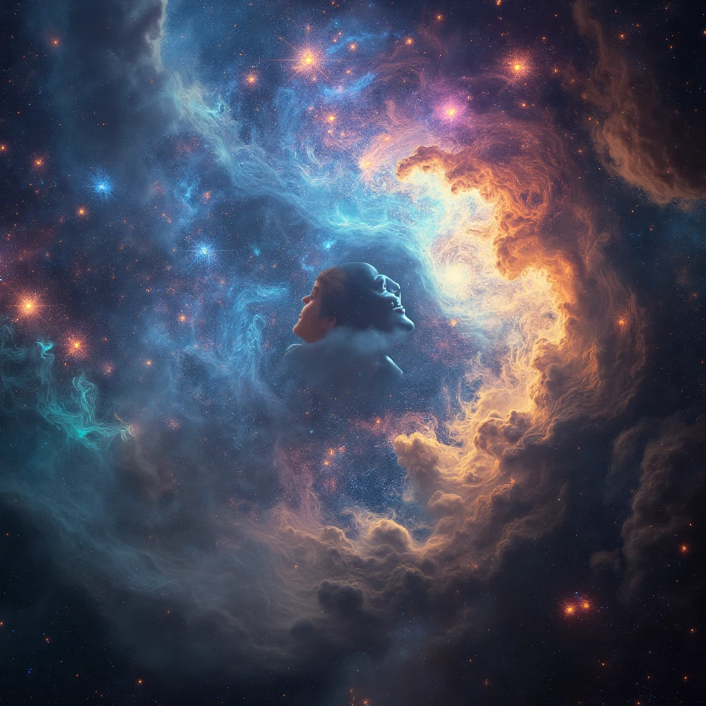 (solo) inconceivable and spectacular an emergency scene of a cloud figure Sophie Turner in a cosmic cloud, strands of fractal nebulae, cosmic, celestial, cosmic, vibrant and vivid entities, whirlwinds, spinning, unreal, high contrast, symbolism, magical, mystical, mystifying, hyper-realistic, supersaturated, colorful, 8K