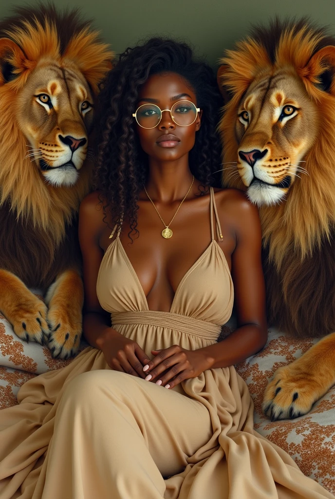 ultra-detailed, high ((best quality)), ((art)), majestic and intricately detailed smooth oil painting (beautiful black woman,Nigerian, muscular body, full body afro tattoos, graceful, 1 arena fighting with a lion, refined and elegant, cubism style, Salvador Dali style -ar 9:16 - v6