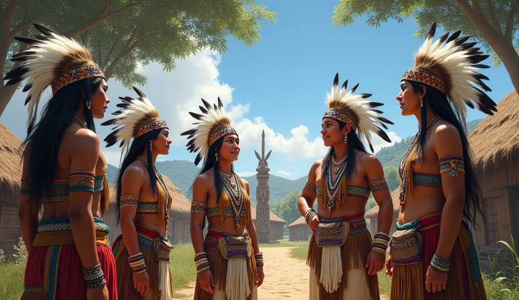 Aztec and mayan people