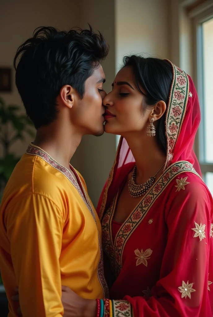 Aunty giving blowjob