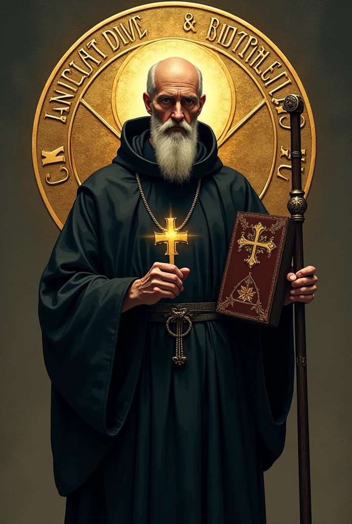 Photo collage of the venerable Father Léon Dehon with the phrase "phrase by Him, for Him I die"