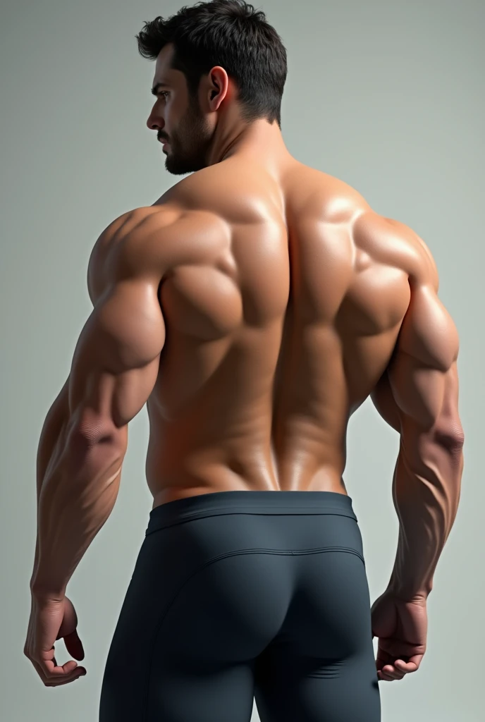 Kristoff, shirtless, hairy naked torso, big chest, naked body, big round massive ass, no pants on, with a dazzling abstract background. no clothes on. big huge giant massive rear end
