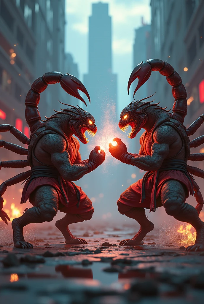 Close-up digitalpainting, (Intense fight:1.3), Aggressive hmnzct Xoloitzcuintli combatants, Splattering blood, Hostile expressions, Eager spectators, Dynamic energy, Dramatic lighting  <lora:Humanizer XL:1>