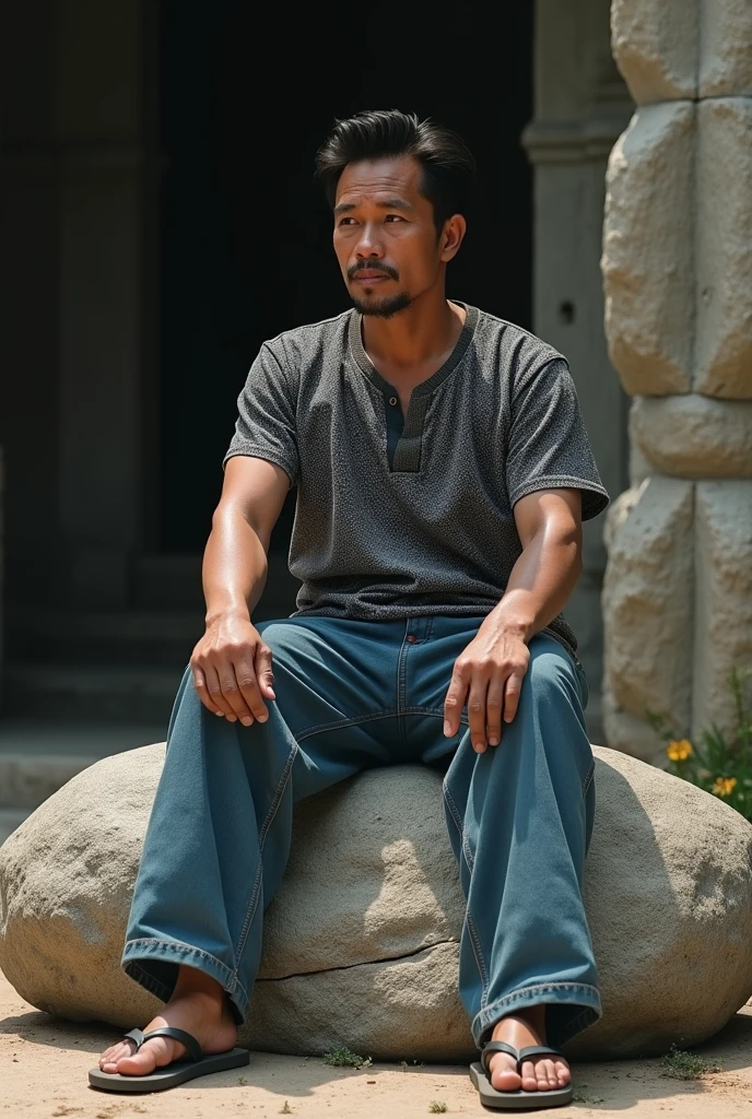a man around 30 years old, Cao Cao, dark-skinned and almost never at peace with himself in front of a house that was on a small hill right on the edge of a village, isolated, it was not an exceptional house, was around 30 years old, it was flat, square, made of bricks with four windows on the front, whose size and proportions seemed to be calculated more or less exactly to displease the eye.