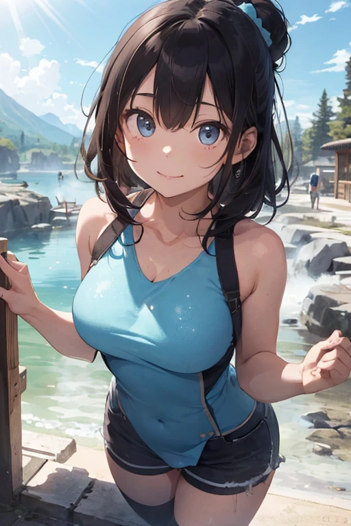 High resolution、
一人のbeautiful若い女性、
Japanese anime style,
(Masterpiece 1.5),super high quality, Very detailed,Perfect drawing,NFSW、beautiful woman、beautiful, Glowing Skin、A kind smile、beautiful black hair、Braiding、(((beautiful水着)))、(((Luxury Swimwear))),3D、16K Illustrations、((Clear Face))、High resolution、Nice background、beautiful background、Spotlight、Vibrant colors、(((Detail View)))、Perfect Beauty,beautiful指,beautiful手,Point first,nail,Put your arms behind your back,Wakame seaweed、Wakame seaweed、Wakame seaweed、Wakame seaweed、Wakame seaweed、Wakame seaweed、Wakame seaweed、