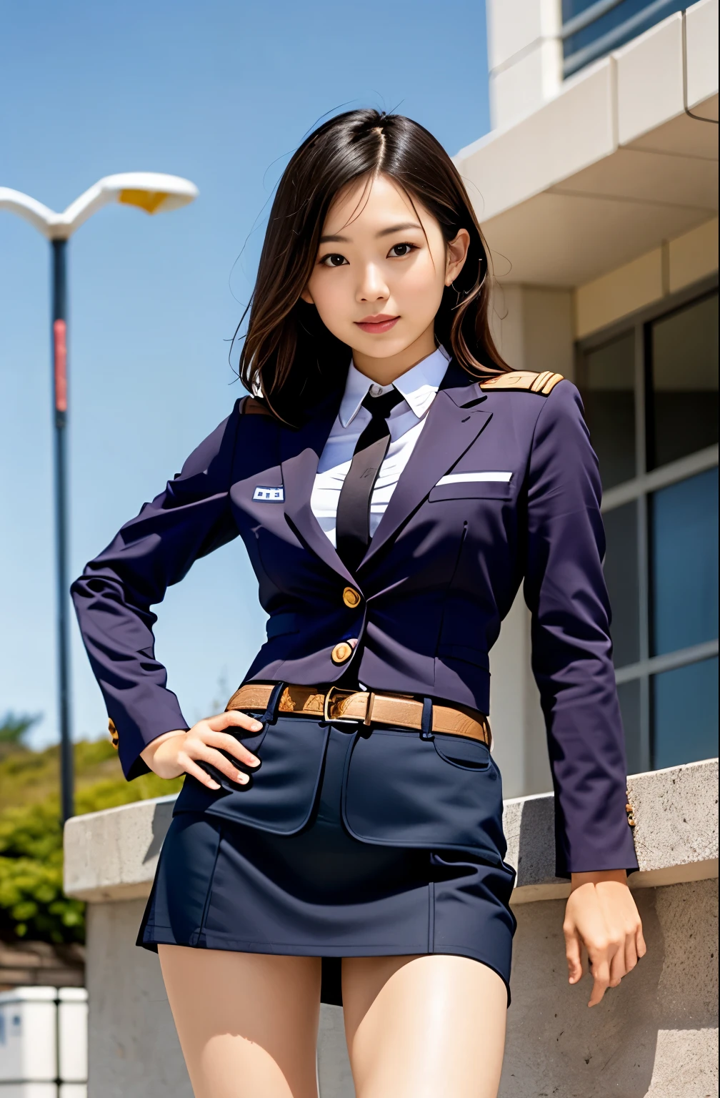  actual photo 、Highest imYear quality、 realistic 、 beautiful women、白い pantiesと  beautiful thighs、 beautiful faces、real imYear、 federal uniform miniskirt、 panties、 ponytail、Yuriko Yoshitaka、16Year日本人女性、Zuo々hope:1.4、 cute girl、ピンクの pantiesーが見える、1６Year、（白い pantiesー:1.3）、 Ultra Miniskirt 、  beautiful thighs、ピンクの pantiesー、赤いミニスカートがめくれてピンクの pantiesーが見えてる