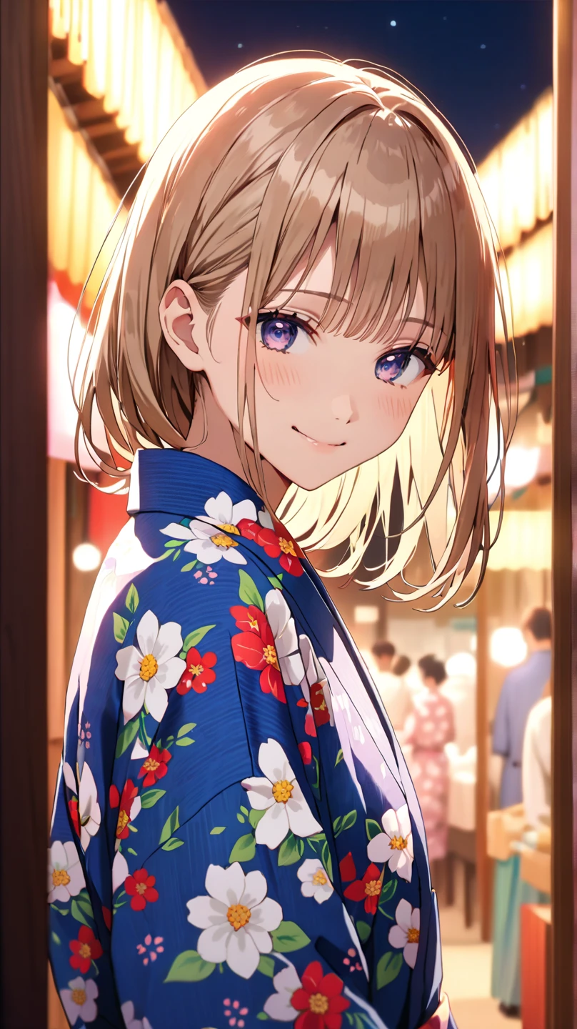 (Masterpiece, Best Picture Quality: 1.4), beautiful face, 8k, 85mm, absurd, (floral yukata: 1.4), face close-up, white, gardenia, delicate girl, alone, Japanese festival stall at night, viewer, full body, film grain, chromatic aberration, sharp focus, face light, professional lighting, sophisticated, (smile:) 0. 4) (simple background, blurred background: 1.2), detailed aspect, ((showing one nipple: 0.57), (very young and small: 1.2)), (sunflower patch in cream hair: 1))