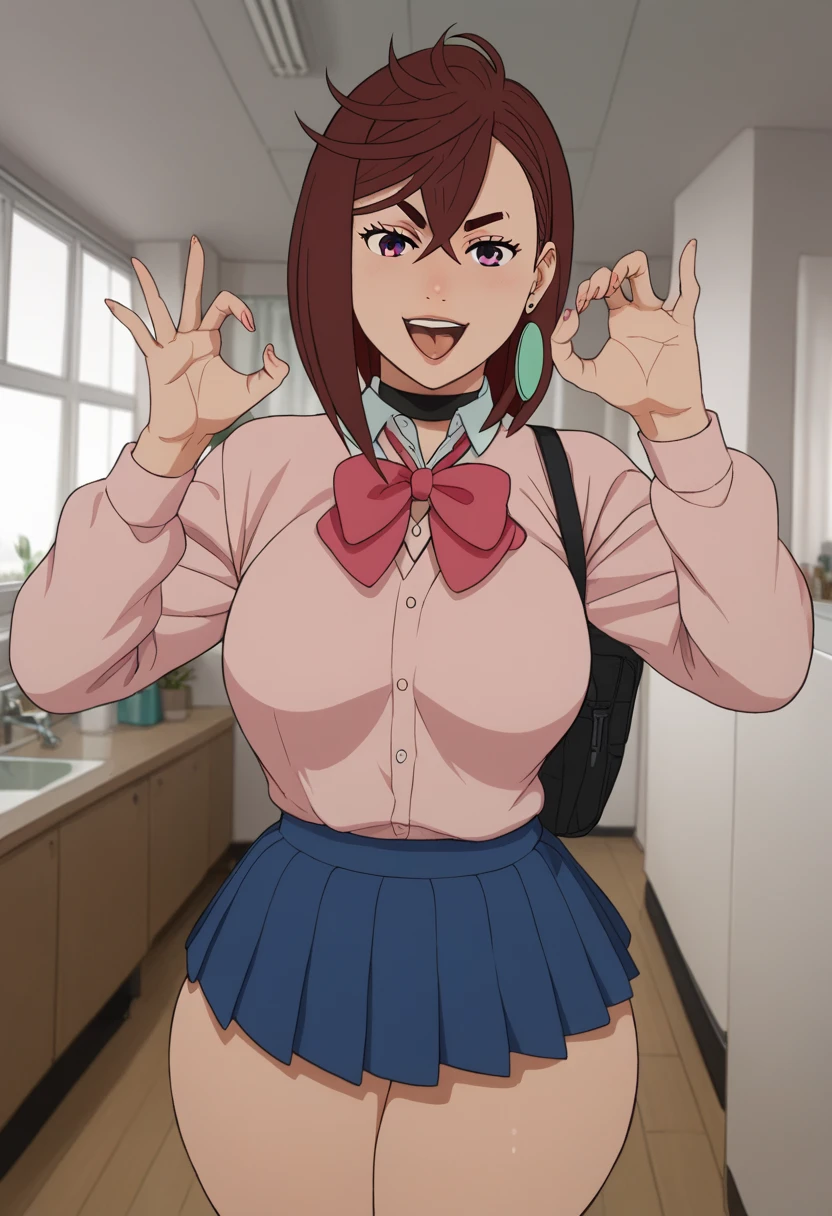 Ayase momo short brown hair medium boobs thick thighs naked inside the bedroom taking sexy selfie thick legs thick thighs thick thighs and healed abdomen thick thighs Big blue skirt big sexy short pink blouse pernas grossas bunda grande empinando a bunda e Banda Saia fazendo pose sensual