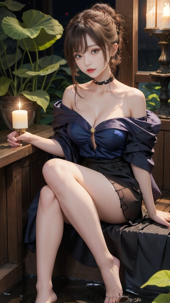 highest quality、16K high resolution、Super detailed、masterpiece、Live shooting、realistic:1.4、hyper realism:1.4、sharp focus、very delicate and beautiful、small details、1 female、(european:1.2)、(blonde:1.1)、(super beautiful)、(beautiful face:1.5)、(adult face)、18 year old witch、(white panties:1.2)、spread your legs to the side、(wizard hat)、(purple dress:1.2)、library 、stockings 、wearing makeup、libray chairs、(At SFW:1.7)