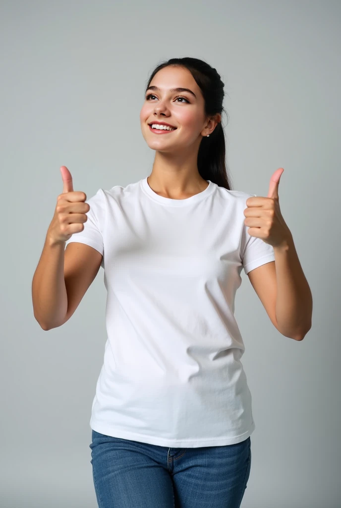 pharmaceutical woman raising her fists, vestindo um jaleco, she is smiling and excitado, ela expressando alegria, excitado, excitado expression, estar encantado e alegre, all overly excitado, excitado facial expression, explodindo com energia positiva, professional pharmacist