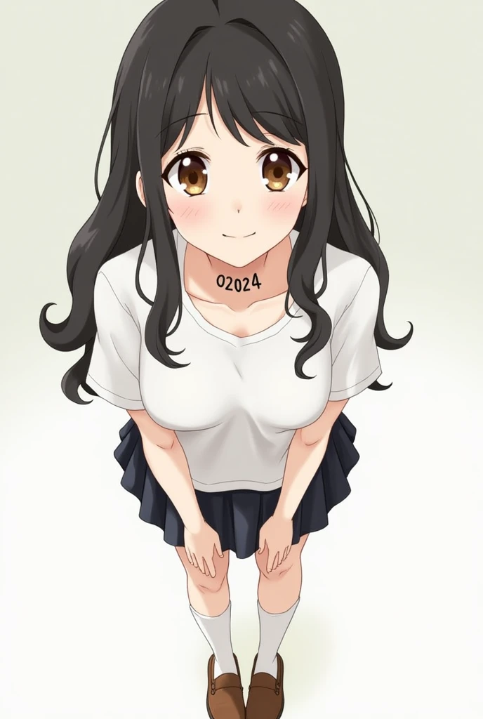 yuuki mikan,yellow tank top, miniskirt, smile,, (best quality:1.3),1girl,