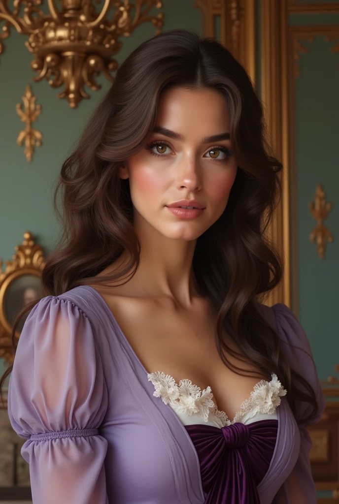 Brunette Instagram Model with a Pretty Face. Fille de 25 ans en robe colorée, 35mm, F/2.8, insanely detailed and intricate, Personnage, elegant, ornate, beau, exotique, developer, attirant, attractif, amoureux, hyper realistic, super detailed, peau claire