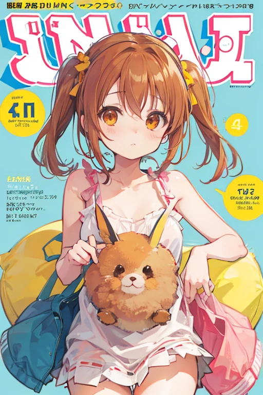 Anime images of girls in underwear、solo、Short brown hair girl、Brown Eyed Girl、Twin tail hair、clothing:Bra and panties、high quality fanaRt、bRa with an yellow、panty with an yellow、Big Breasts、cleavage、midRiff、collaRbone、naval、Woman with big breasts、at Pixiv、top Rated on Pixiv、zerochan art、dynamic!!、looking at vieweR、Cowboy Shot、Female focus、whole body、Pixiv、 R / art, R /art, R/art、bRa and panty only、
