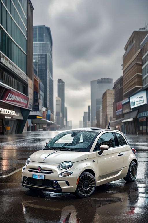 2025 Fiat 500, rainy conditions