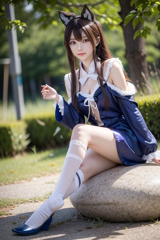 (female elf:1.8),(Pointed ears:1.4),
(wolfcut:1.8),
(Smooth skin:1.5),(shiny skin:1.5),(White skin:1.5),(Black brown hair,long hair:1.5),(Crowd:1.6),
(The most beautiful Japanese models:1.3)、(bangs,Idol-like and super cute face:1.4),(Raw photo, Highest quality,Ultra-high resolution,Realistic), (kawaii,smile:1.6),
(Real people,real photo:1.3),
(4K real,Very detailed:1.3),(photo realistic:1.8),(Realistic photos:1.5),
small face,slender body,thin waist,(completely nude:1.8),(breasts exposed:1.5),(big breasts:1.4), (nipples exposed:1.2),(detailed nipples:1.2),(pussy exposed:1.5),(detailed pussy:1.5),(no panties:1.5),(bare thigh:1.0),(just play:0.1),(bare abdomen:1.3),(Small nipples, beautiful nipples:1.3),

(brown black hair:1.4),(uniform Bow Ribbon Tie:1.4),(Narrow collar:1.5),(full body),(no collar:1.5), (Navy blue socks, black loafers:1.6),