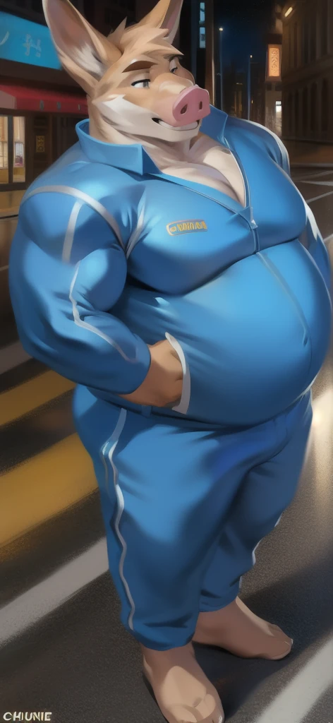 Meat Man，30 age old，Bigchest，Round inches，Big buttocks，Huge crotch bulge，White loincloth，Blue sushi restaurant uniforms are open，Unobstructed from ankle to thigh，（Barefoot），White cloth blindfolds，On your stomach，Hands tied，Upturned buttocks，（Big belly）