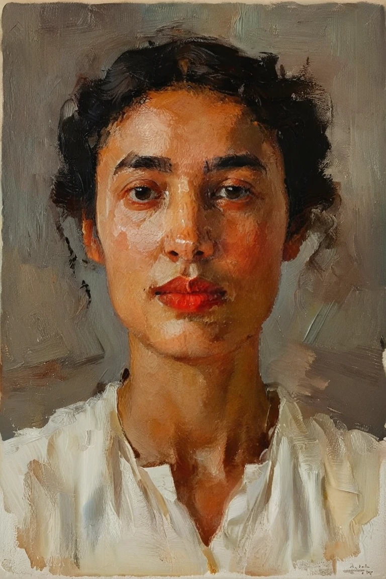 woman's face ( best quality ,  highres icon,   masterpiece :1.2),  costume, realistic:1.37, , Soft lines,  expressive facial expressions and postures , minimalist background, emphasis on light and shadow and spatial perception, Abundant negative space, Young .ink portrait,Soft, fluid lines, expressive facial features ,Delicate emotions,ink intensity contrast, simple background ,emphasis on light and shadow,amplitude,Abundant negative space,peaceful environment,serene atmosphere,,subtle details, but captivating,Subdivided colors , calm and introspective ,graceful posture,Smooth movements,Tender and innocent,Whisper of elegance ,quiet elegance,radiant glow,sublime beauty,vector illustration, covers,Natural and organic,nourishing and calming,Sublime simplicity,ethereal charm.