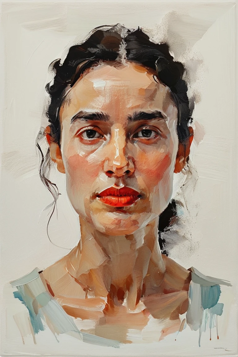 woman's face ( best quality ,  highres icon,   masterpiece :1.2),  costume, realistic:1.37, , Soft lines,  expressive facial expressions and postures , minimalist background, emphasis on light and shadow and spatial perception, Abundant negative space, Young .ink portrait,Soft, fluid lines, expressive facial features ,Delicate emotions,ink intensity contrast, simple background ,emphasis on light and shadow,amplitude,Abundant negative space,peaceful environment,serene atmosphere,,subtle details, but captivating,Subdivided colors , calm and introspective ,graceful posture,Smooth movements,Tender and innocent,Whisper of elegance ,quiet elegance,radiant glow,sublime beauty,vector illustration, covers,Natural and organic,nourishing and calming,Sublime simplicity,ethereal charm.