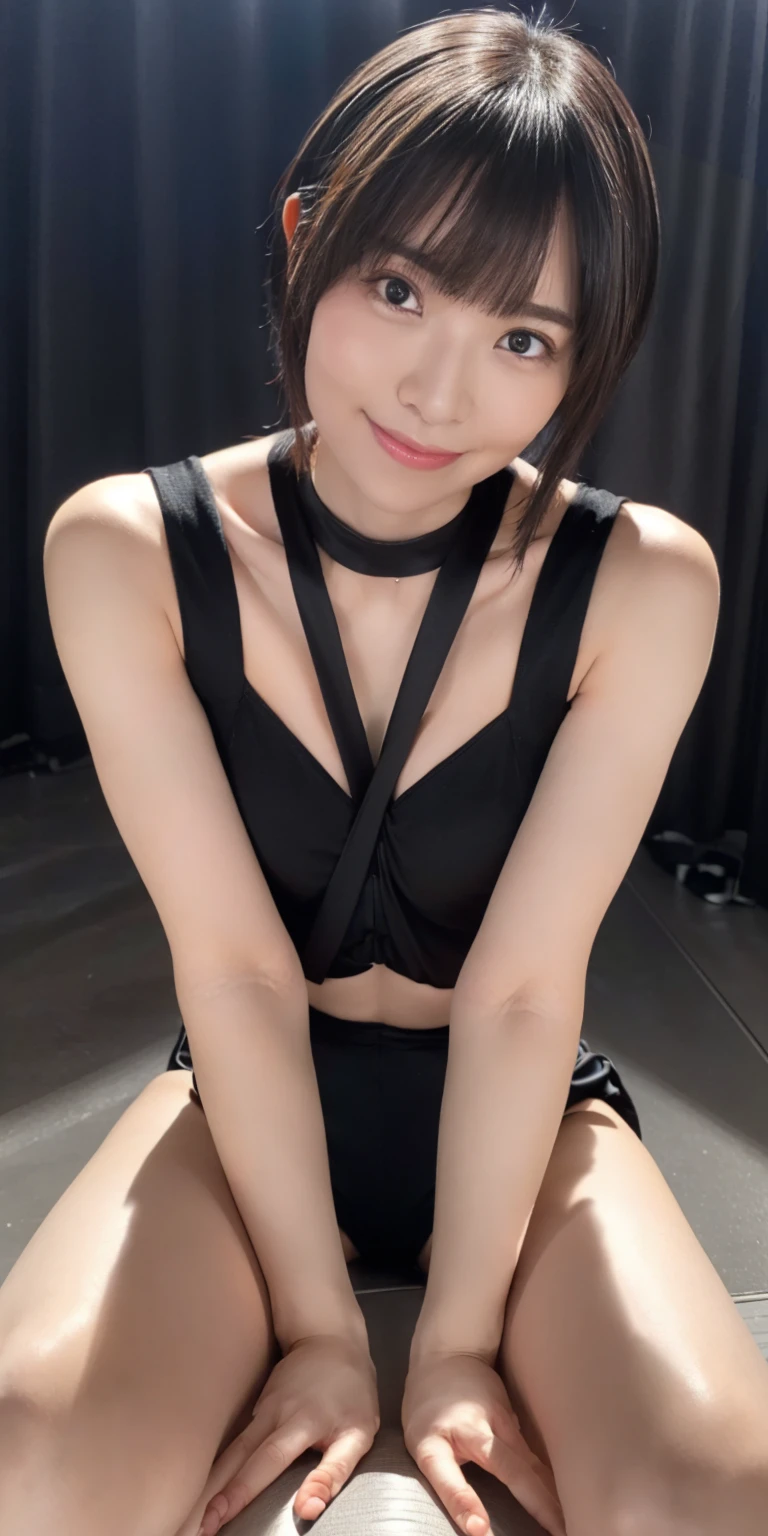(masterpiece:1.2), highest quality, high resolution, realistic, rabbit ears, black rabbit ears, fake rabbit ears, pantyhose, black pantyhose,bowtie, wrist cuffs, black leotard, casino,roulette table, poker chips, slot machine, chandelier, (8k, RAW photo, best quality, masterpiece:1.2), (realistic, photo-realistic:1.4), (extremely detailed 8k wallpaper), Photo of a beautiful Japanese idol 12 years old woman., (((Very small breasts))), ((Baby Face)), (((sweaty armpits))), Armpit depression, ((((Dimpled Armpits)))), ((((Deeply wrinkled armpits))))