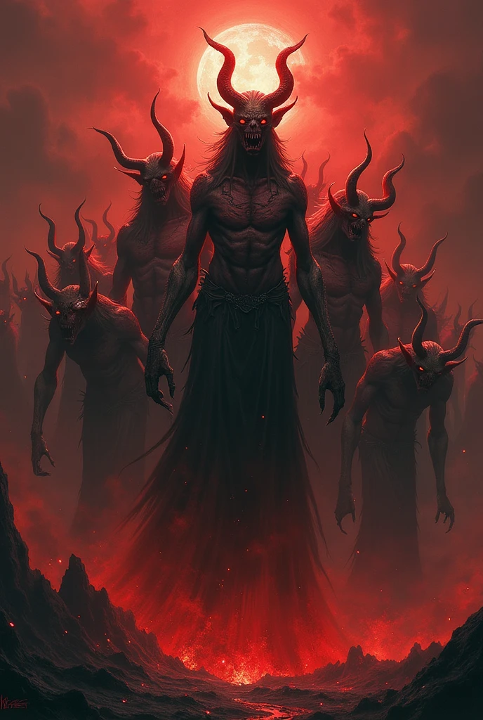(Best quality,A high resolution:1.2),(Dark,menacing:1.1),(sinister:1.1),(Devil,satan,Lucifer:1.1),(The demons:1.1),(Ominous,Foreboding:1.1),(Powerful figure:1.1),(Red glowing eyes,Sharp teeth:1.1),(Black wings,Thick,Tattered:1.1),(Hell landscape:1.1),(Fire,brimstone:1.1),(Threatening atmosphere:1.1),(Dark shadows,Menacing presence:1.1),(Ominous clouds,Stormy sky:1.1),(Gloomy,Unforgettable mood:1.1),(Ominous aura,evil energy:1.1),(Dark aura,Smoke:1.1),(intense heat,fiery flames:1.1),(Surreal,Nightmarish vision:1.1),(Prophecy of the book of Revelation:1.1),(Twisted horns,Blazing Crown:1.1),(Ominous whisper,Evil laughter:1.1),(Screams of torment,Echoing cries:1.1),(Ominous symbols,Ancient runes:1.1),(Mystical Artifacts,Shadow artifacts:1.1),(Hell Rituals,Ritual sacrifices:1.1),(Demon Servant，,Dark creatures:1.1),(Desolate,barren wasteland:1.1),(Academy of Souls,Tormented souls:1.1),(Eternal curse,Desperate life:1.1),(The destruction of the end of the world,The world is in chaos:1.1),(Malicious intent,The embodiment of darkness:1.1),(A gateway to the underworld,Nightmare realm:1.1),(funk,terroral:sankta].