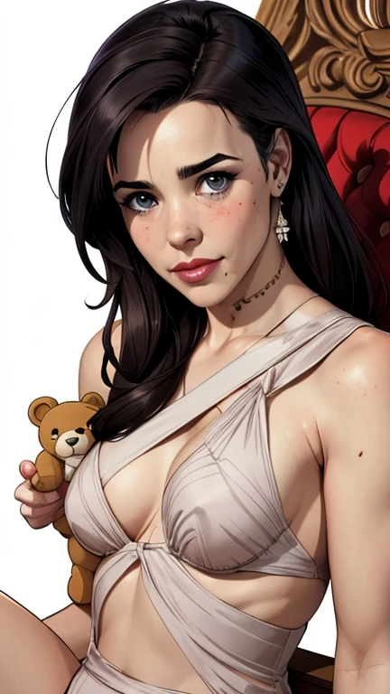 Cartoon style digital illustration style GTA digital style, estilo atompunk design de personagens altamente detalhado, arte digital detalhada coragem, Forest fan art, Design de personagens de retrato, beautiful digital illustration, retrato de alta qualidade, Arte em quadrinhos, mulher jovem cabelo com transas lindas . Queen Anna of ArendelleBeautiful lined eyes Medium large bust and wonderful sexy clothes. image expression of sexual desire from waist to head illustration Queen Anne of Arendelle atompunk style Fallout 4 style pose playboy magazine with beautiful breasts without clothes wonderful breasts Character Christina Ricci black hair style Morticia AddamsCartoon image of a woman .cartoon style illustration, estilo de arte dos desenhos animados, estilo de arte dos desenhos animados, digital illustration style, um close up de um desenho animado de uma mulher em um traje, Adam Hughes, Branca de Neve as a d & lutador, Branca de Neve, estilo pinup em quadrinhos, inspirado por Bruce Timm, por Bruce Timm, zenoscope, retrato de Branca de Neve, estilo de quadrinhos, Design de personagens de quadrinhos dos anos 90, Otto Schmidt, arte em estilo de quadrinhos, arte em quadrinhos