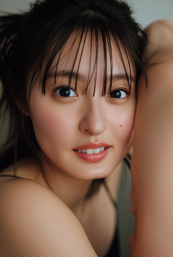 ( ANATOMICALLY CORRECT ,  perfect body:1.3), Professional Writing、Careful work、( high res:1.2)、Photography Sculpture、8k,  high res、( RAW photo,  realistic :1.2)、 top quality , masterpiece,  beautiful breasts 、 high resの顔、( focusing on the face 、 high resの目, Teary-eyed)、(concentrated, Symmetrical pupils:1.2)、 High Quality Beautiful Skin 、 toned skin 、Natural Cosmetics 、Gloss Lip,  High Definition Hair Texture , ( Japanese women:1.3)、22 years old、 extraordinary beauty、break (Completely naked:1.8) break bedroom, ( very embarrassing 、Close your eyes and open your mouth:1.3)、( shooting from below:1.8), ( viewers:1.2), ( fellatio:1.2), ( penis:1.8)、(((A woman straddling a man:1.8)))、Inserting  penis into pussy