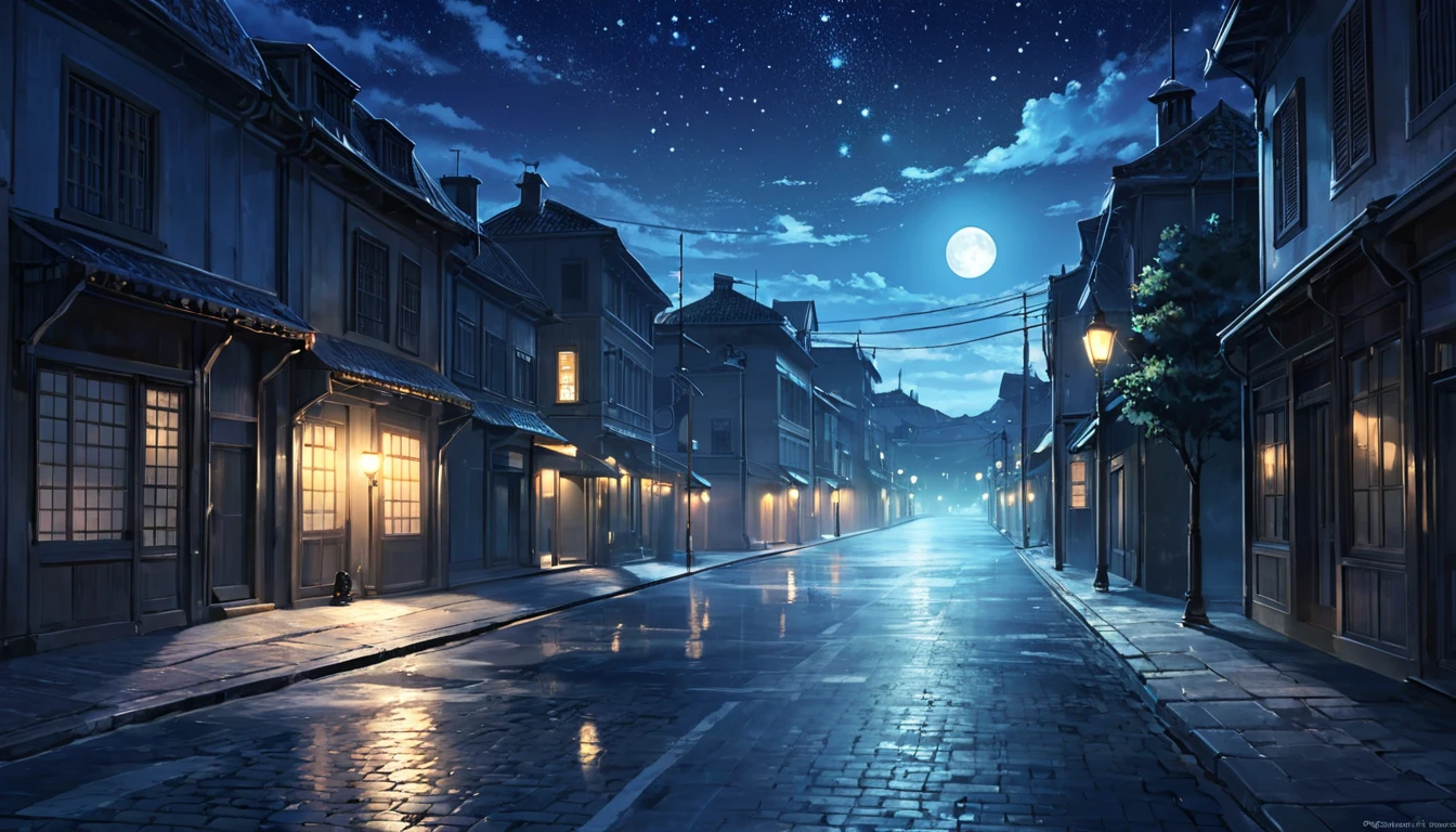 Theme: A solitary midnight stroll through an empty street, searching for hope and the future.

Scene Setting:

A quiet, deserted street corner illuminated only by moonlight.

Streetlights are flickering and casting faint, soft glows on the path, blending with the surrounding darkness.

A cool wind gently blows, and faint footsteps remain on the empty road.

The distant glow of city lights can be seen far away, and the sky is filled with sparkling stars.


Character:

The protagonist walks alone, with a quiet, slightly melancholic expression.

They walk with a relaxed posture but seem lost in thought, gazing at the light ahead.

Their outfit is simple yet warm, suited for the chill of the night, like a jacket or coat.

Gentle lines or subtle movements in the air can represent the cool breeze around the character.


Mood:

A sense of solitude and silence fills the atmosphere, with a slight feeling of longing or nostalgia.

However, there should be a hint of hope or positive energy emerging from the light in the background or the character's expression, symbolizing a journey forward.

The mood should convey both introspection and a quiet strength, as the protagonist searches for meaning or answers.


Color Palette:

Soft moonlight and starlight subtly illuminate the street and character, casting a gentle, cold glow in blues and purples.

The contrast between darkness and light should be emphasized, with a mix of cool and warm colors. Hints of warm orange or yellow can represent the approaching dawn.

The overall color scheme should evoke calmness, mystery, and a sense of moving towards something brighter.


This prompt can help generate an illustration that reflects the themes and emotions from the lyrics, combining solitude with hope and forward motion.