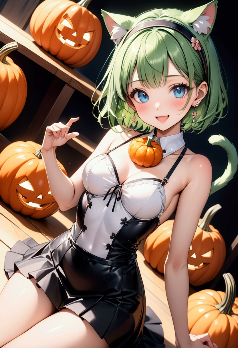 Create a detailed, high-quality fan art cover for a doujinshi based on a slice-of-life anime series, featuring a close-knit family enjoying Halloween together. The scene should depict a festive and joyous atmosphere, with the family members laughing and surrounded by sweets, and the holding a jack-o’-lantern. The parents are amiably giving out treats to the . Capture the warmth and happiness of the family moment, with a focus on expressing the characters’ enjoyment of the holiday. The image should be in a vertical format, with vivid colors and a homely, welcoming vibe, suitable for a fan-created work that could be shared on platforms like Pixiv or Twitter,