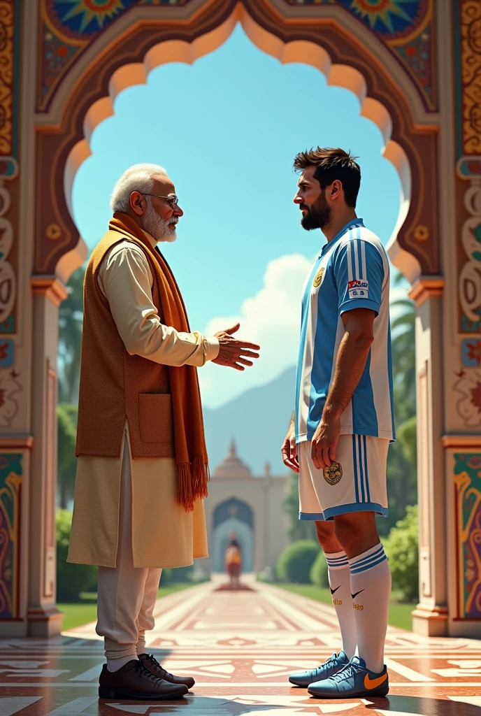 Virat kohli with messi at agra near taj mahal