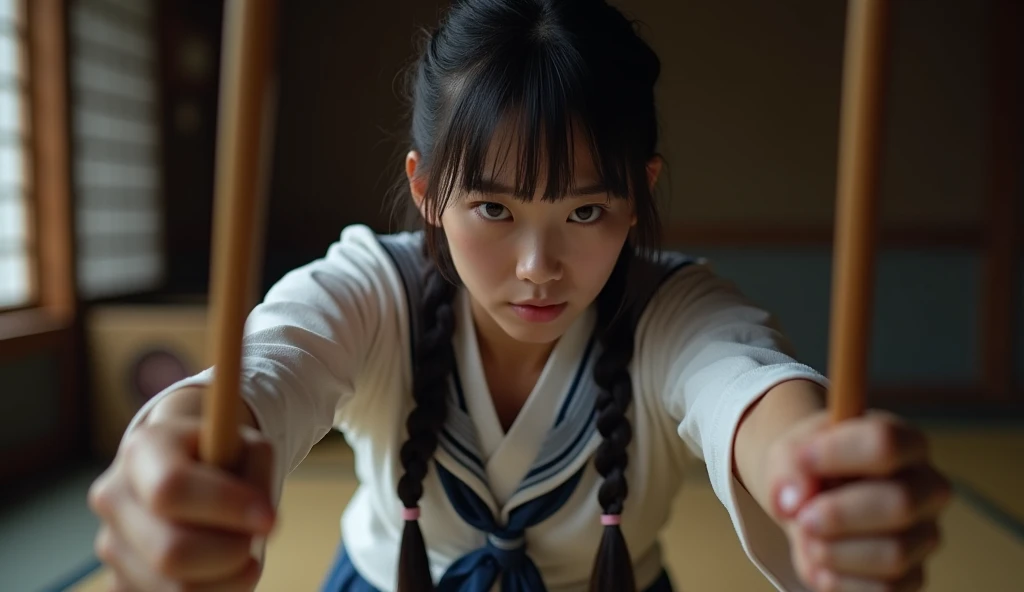 ((highest quality, masterpiece :1.3)), Photorealistic、Ultra-high resolution、Natural skin texture、Hyperrealism、Beautiful Japanese girl in her early s、japanese kimono、bdsm with rope、playroom、Frightened expression、My eyes are watering