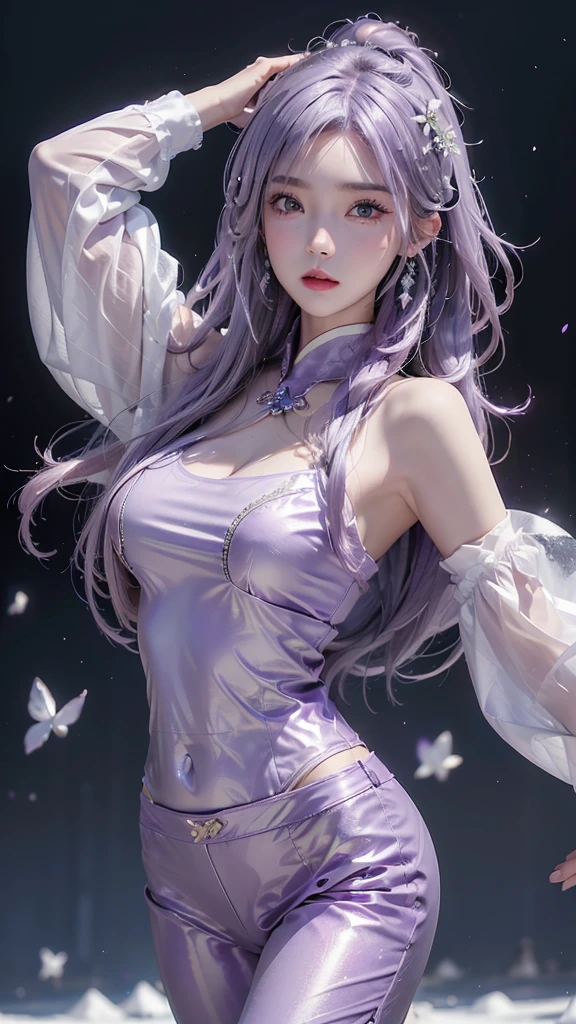 5，(((bishoujo，Deep V，Shy，Asymmetry，cleavage cutout，Shocked，open cloths，(Squeeze chest)，(bitch_virgin:1.5)，Exposed breasts，Rainbow Hair，Laser clothes，Pure and sexly，glans，torpedo breast，Pointed chest，torpedo breasts)))，curvy ，High target_solve, clearly_image, Detailed background，best quality, Gold，number, Very detailed, Finely, high resolution, 8k画质， Perfect dynamic composition, long hair, wavy hair， Charming pose，sexly，Shy，masterpiece, best quality, high resolution, 8k, HDR, raytracing, detailed shadows, beautiful girl, (hyperdetailed:1.15)，5
