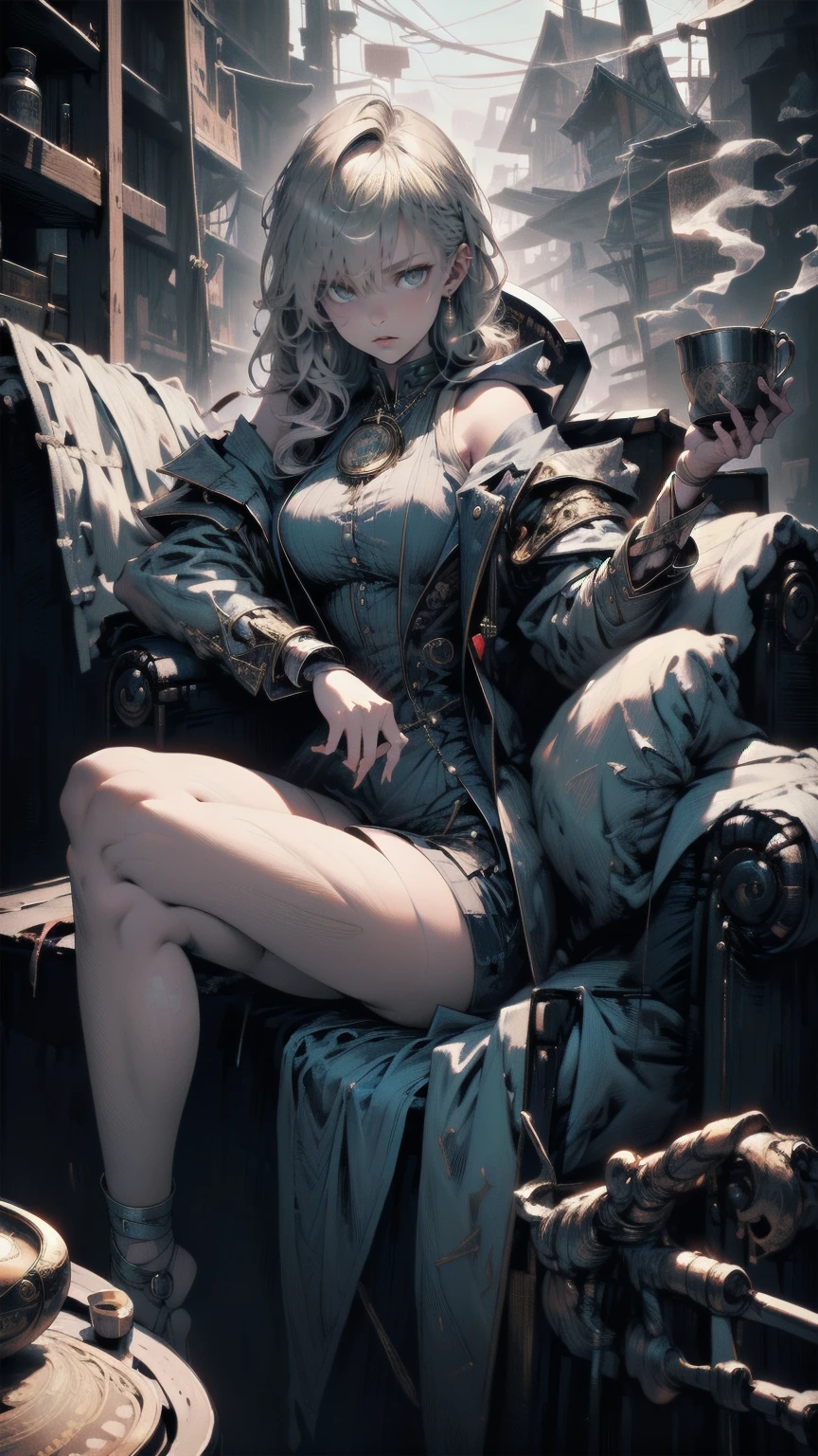 official art, unity 8k wallpaper, ultra detailed, beautiful and aesthetic, masterpiece, best quality, (zentangle, mandala, tangle, entangle), (fractal art:1.3) , 1girl, extremely detailed, dynamic angle, cowboyshot, the most beautiful form of chaos, elegant, a brutalist designed, vivid colours, romanticism, by james jean, roby dwi antono, ross tran, francis bacon, michal mraz, adrian ghenie, petra cortright, gerhard richter, takato yamamoto, ashley wood, atmospheric, ecstasy of musical notes, streaming musical notes visible